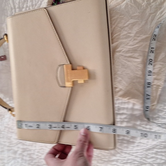 Tory Burch handbag purse crossbody shoulder ivory cream beige - Picture 14 of 15